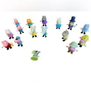 Peppa Pig Family Friends George Suzy Sheep Danny Dog Pedro Pony Elephant Lot 16